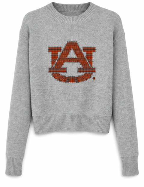 Auburn University AU Gray Crewneck Sweater