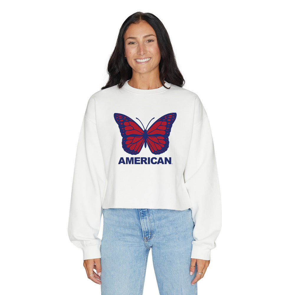 American University Butterfly Crewneck