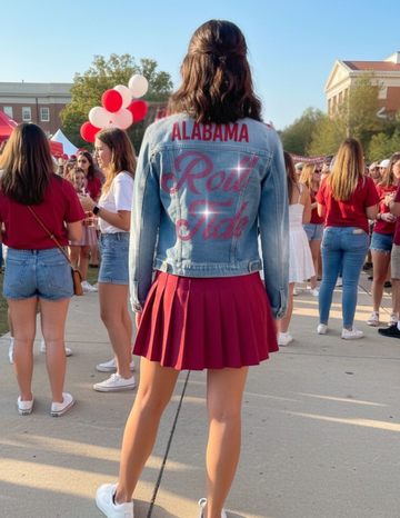 University of Alabama Roll Tide Blue Denim Jacket