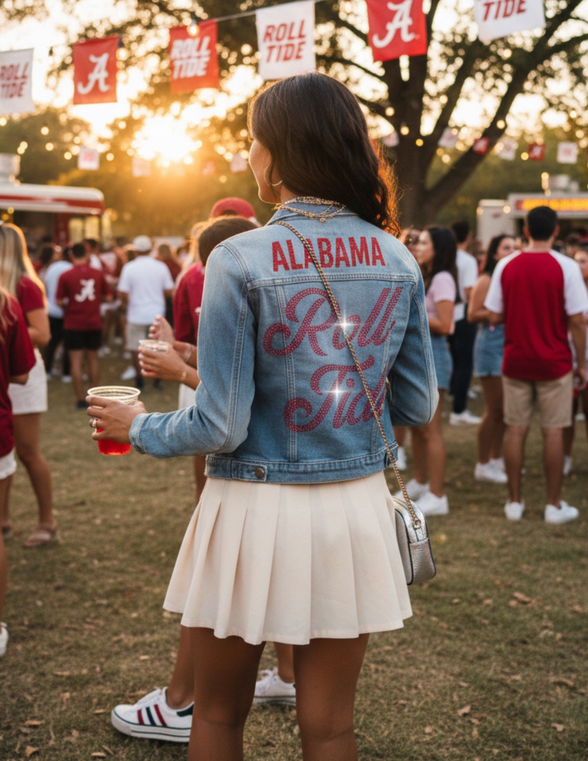 University of Alabama Roll Tide Blue Denim Jacket