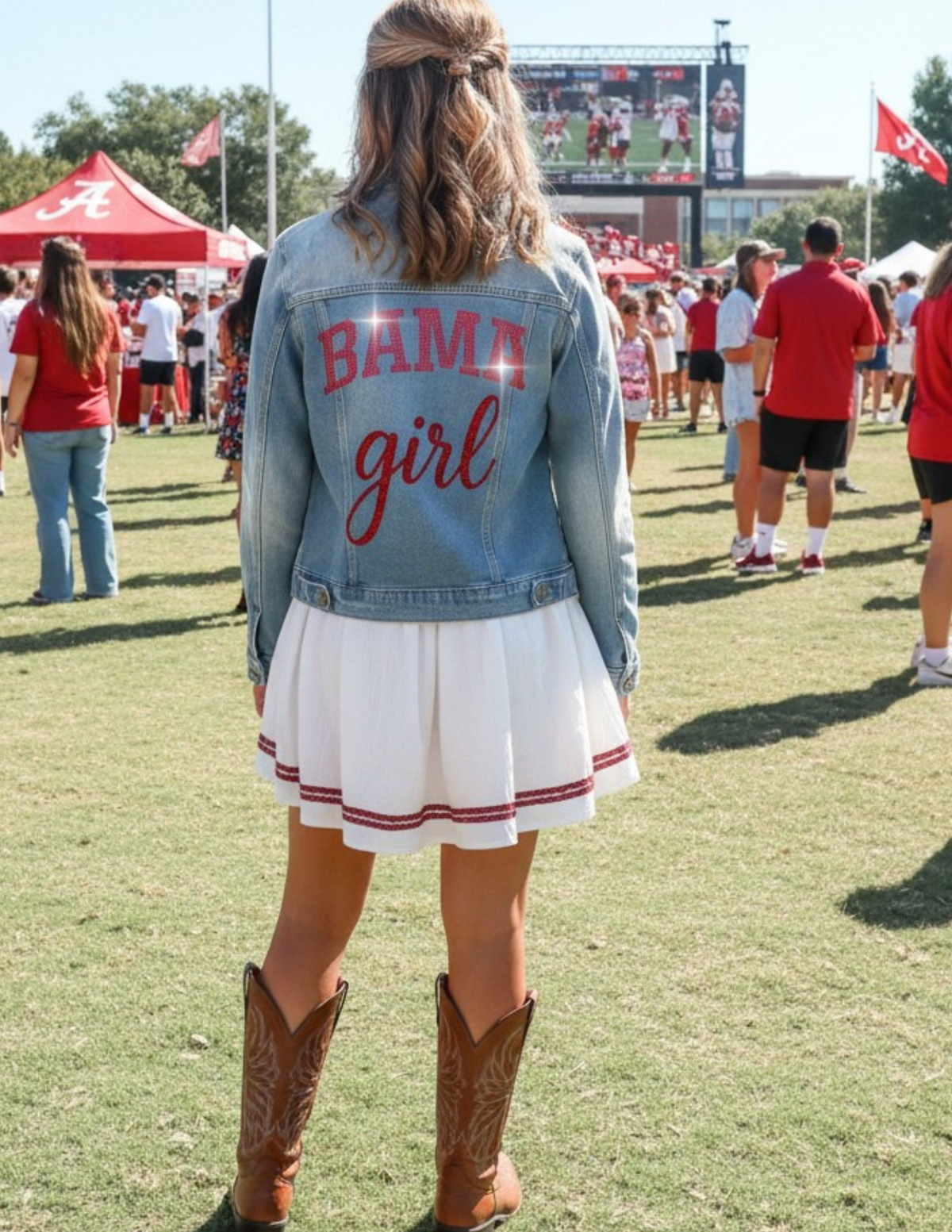 University of Alabama Bama Girl Blue Denim Jacket