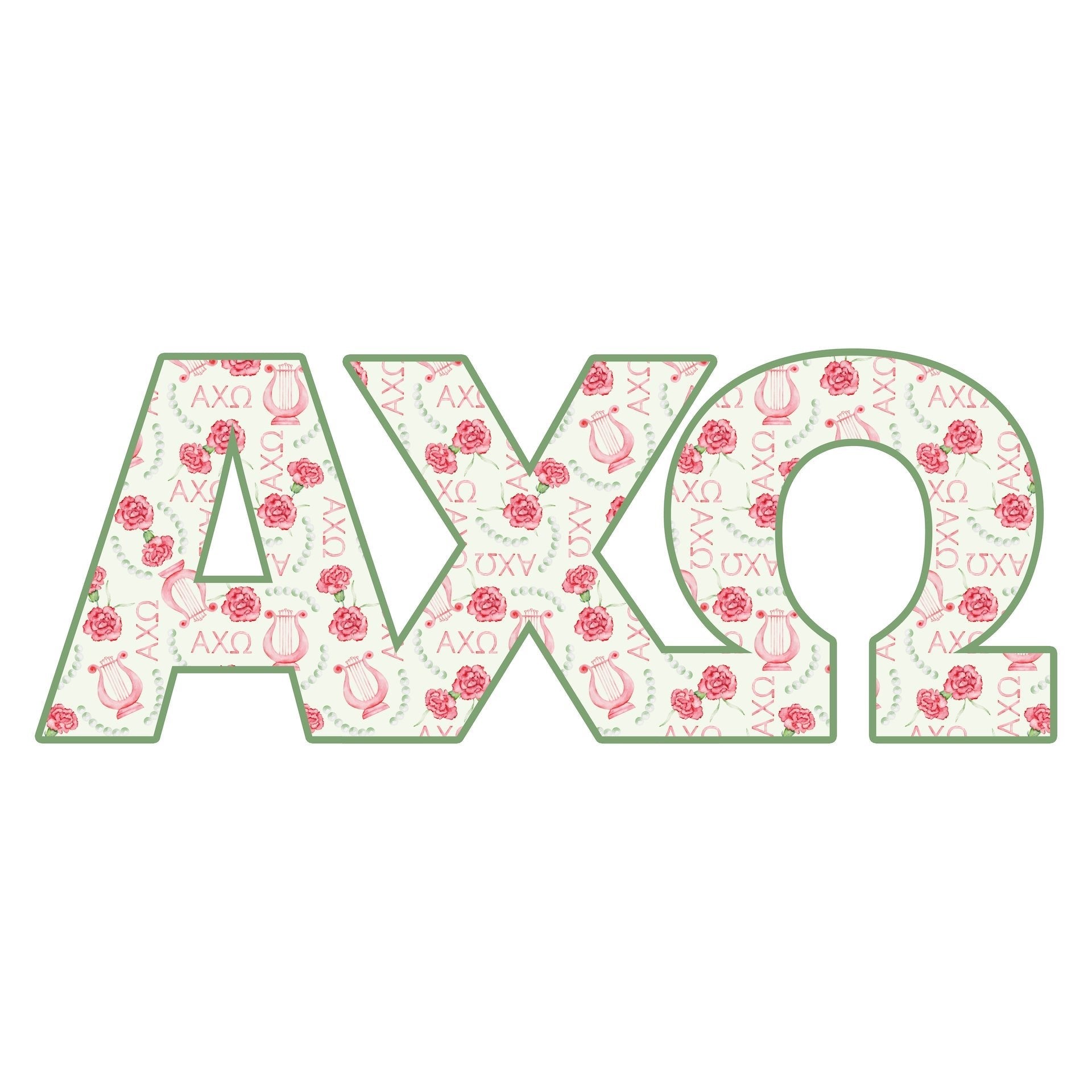 Alpha Chi Omega Door Hanger