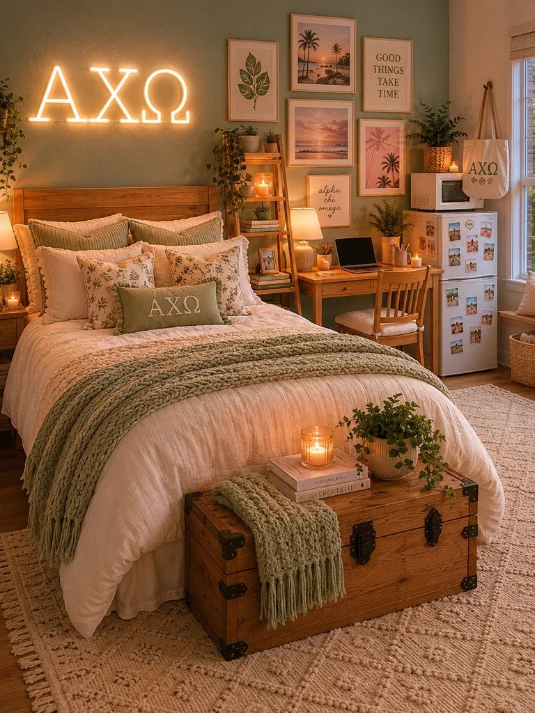 Alpha Chi Omega Greek Letters LED Neon Sign w/ Dimmer