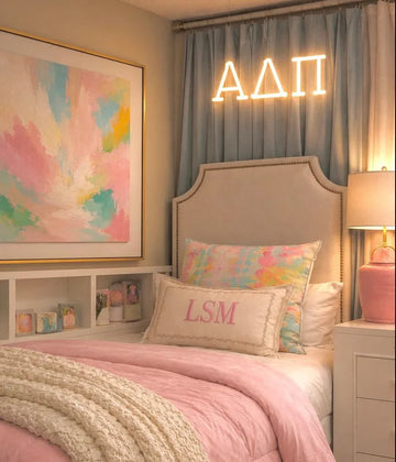 Alpha Delta Pi Greek Letters LED Neon Sign w/ Dimmer