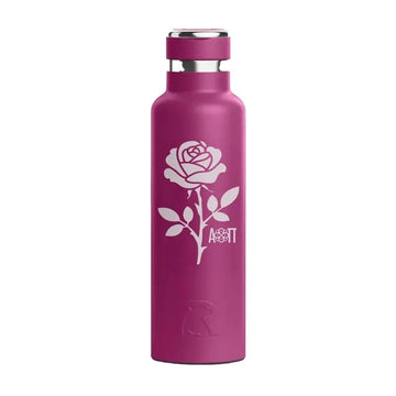 Alpha Omicron Pi RTIC 20 oz Ceramic Lined Water Bottle Tumbler - Rose