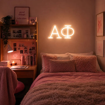 Alpha Phi Greek Letters LED Neon Sign w/ Dimmer