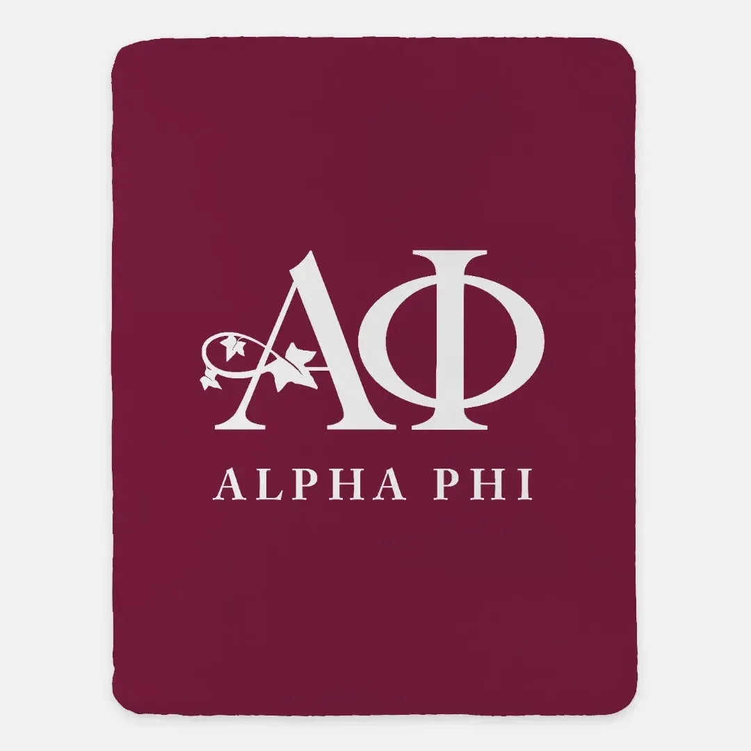 Alpha Phi XL 60x80 Traditional Blanket