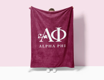 Alpha Phi XL 60x80 Traditional Blanket