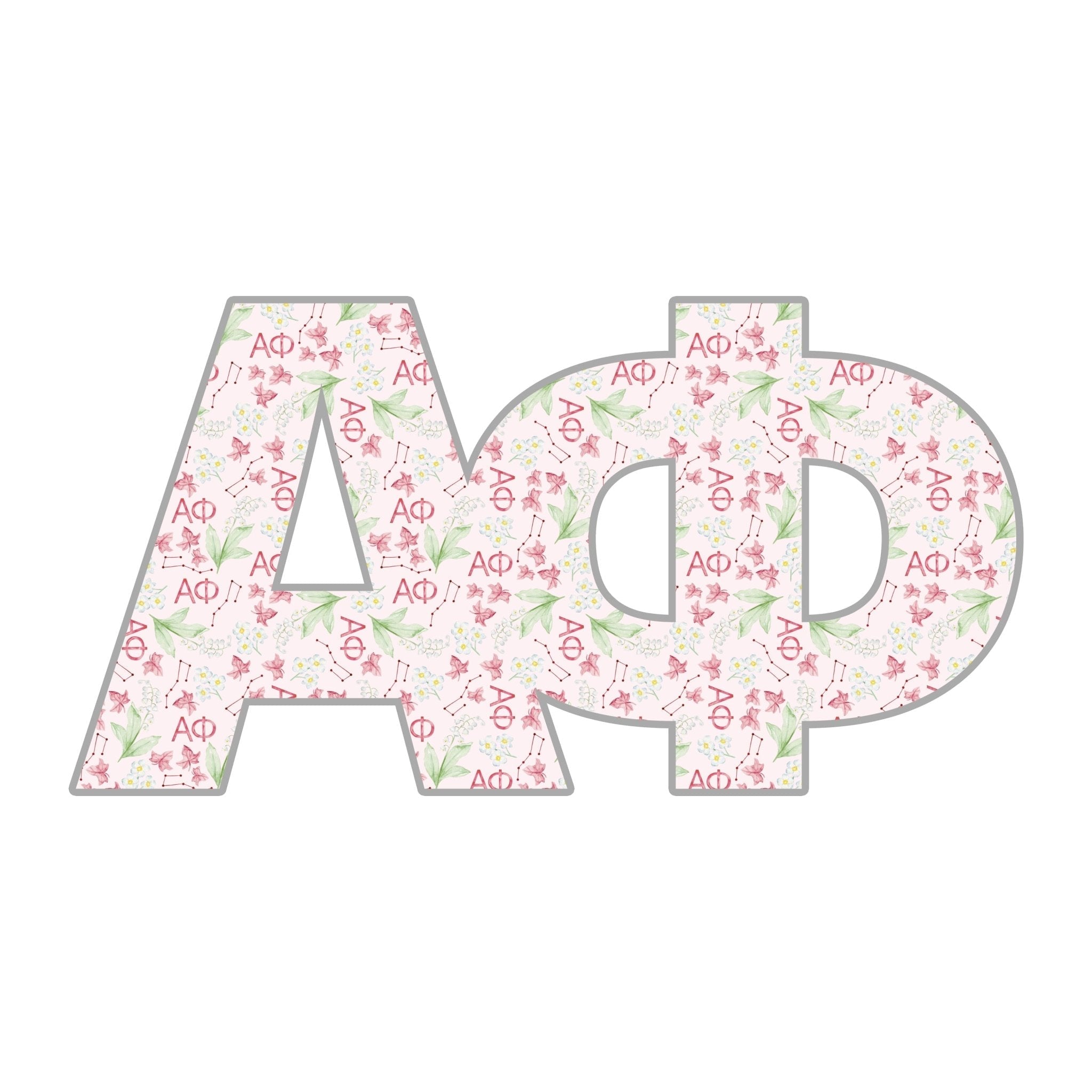 Alpha Phi Acrylic Shelf Decor
