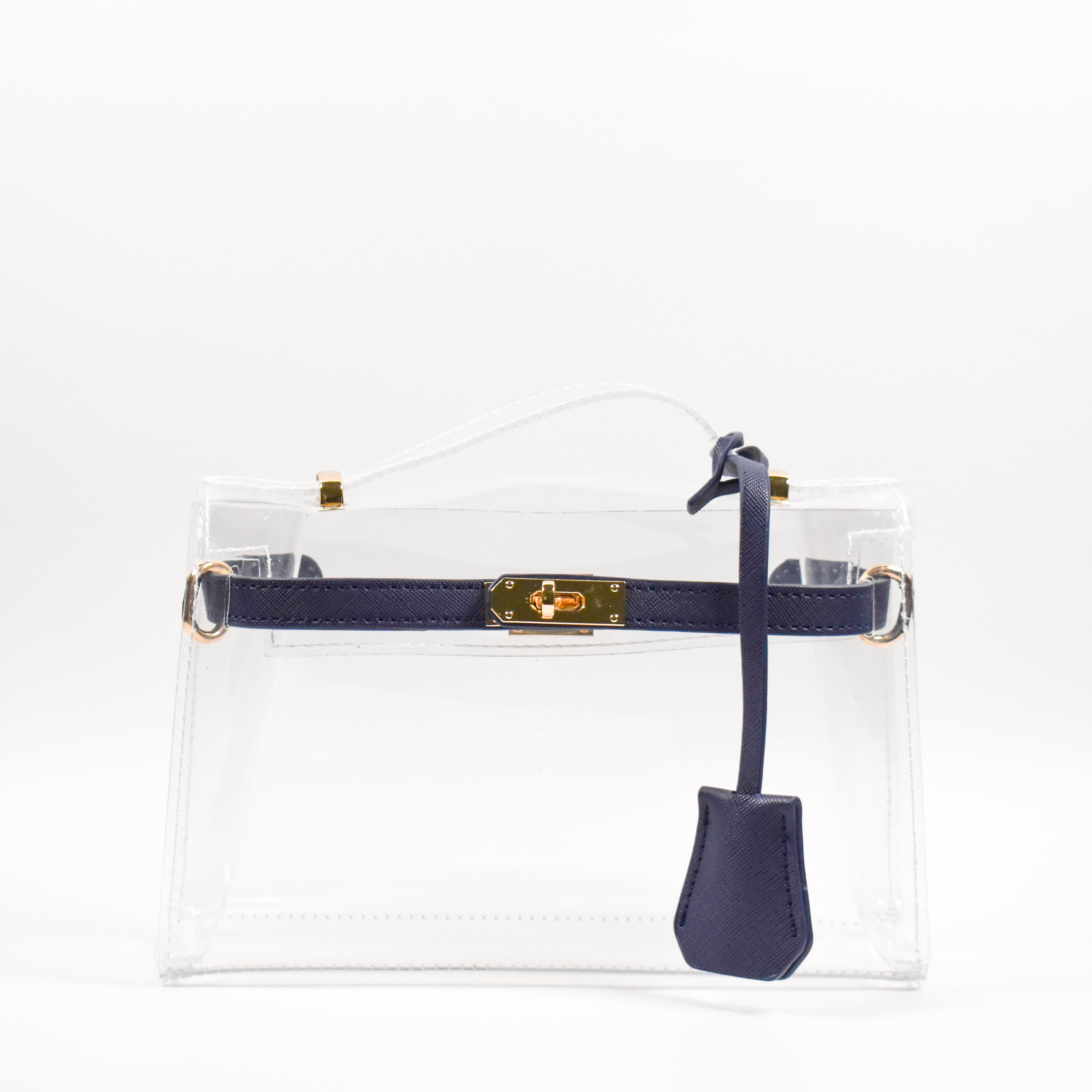 The Mini Andrea Clear Top Handle Bag