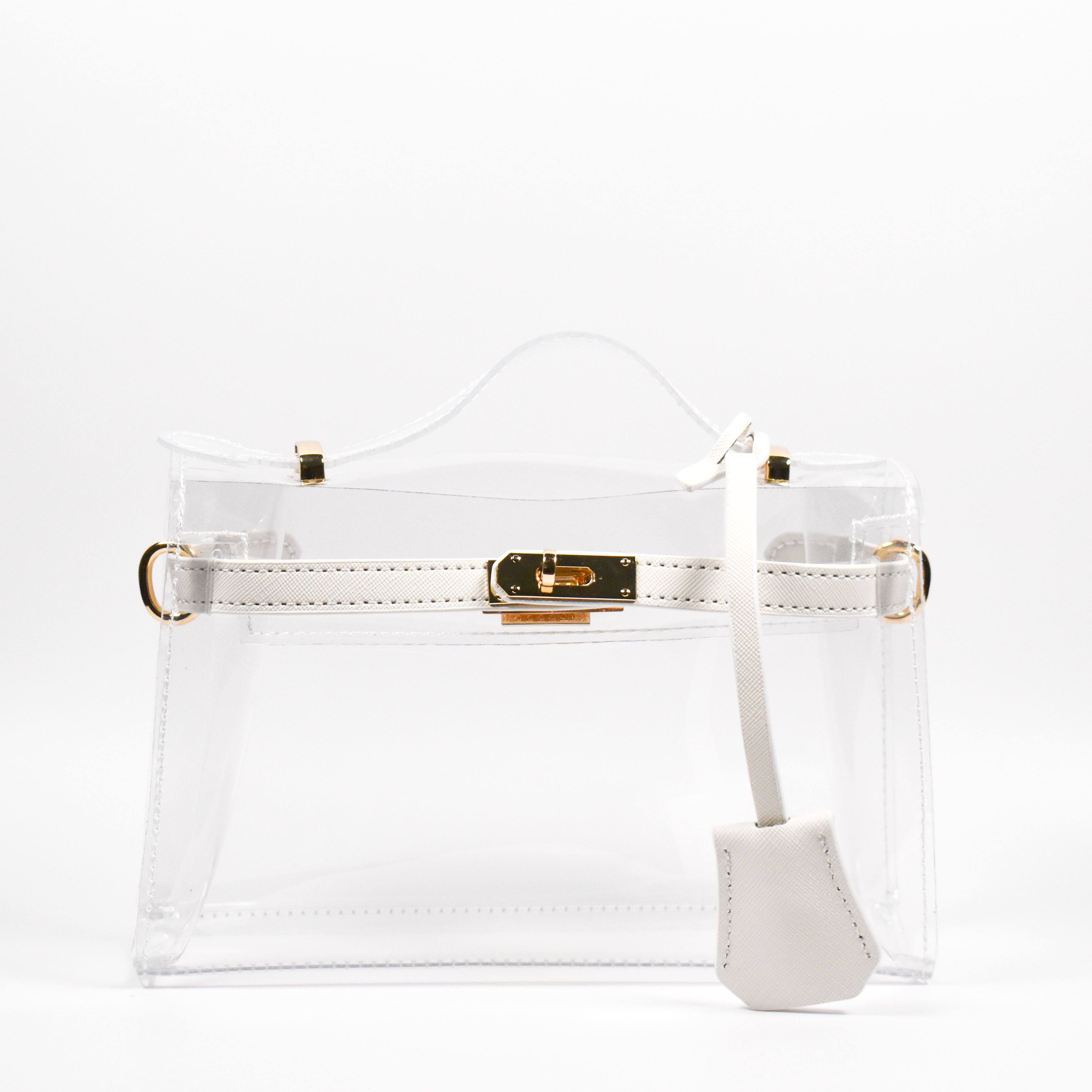 The Mini Andrea Clear Top Handle Bag