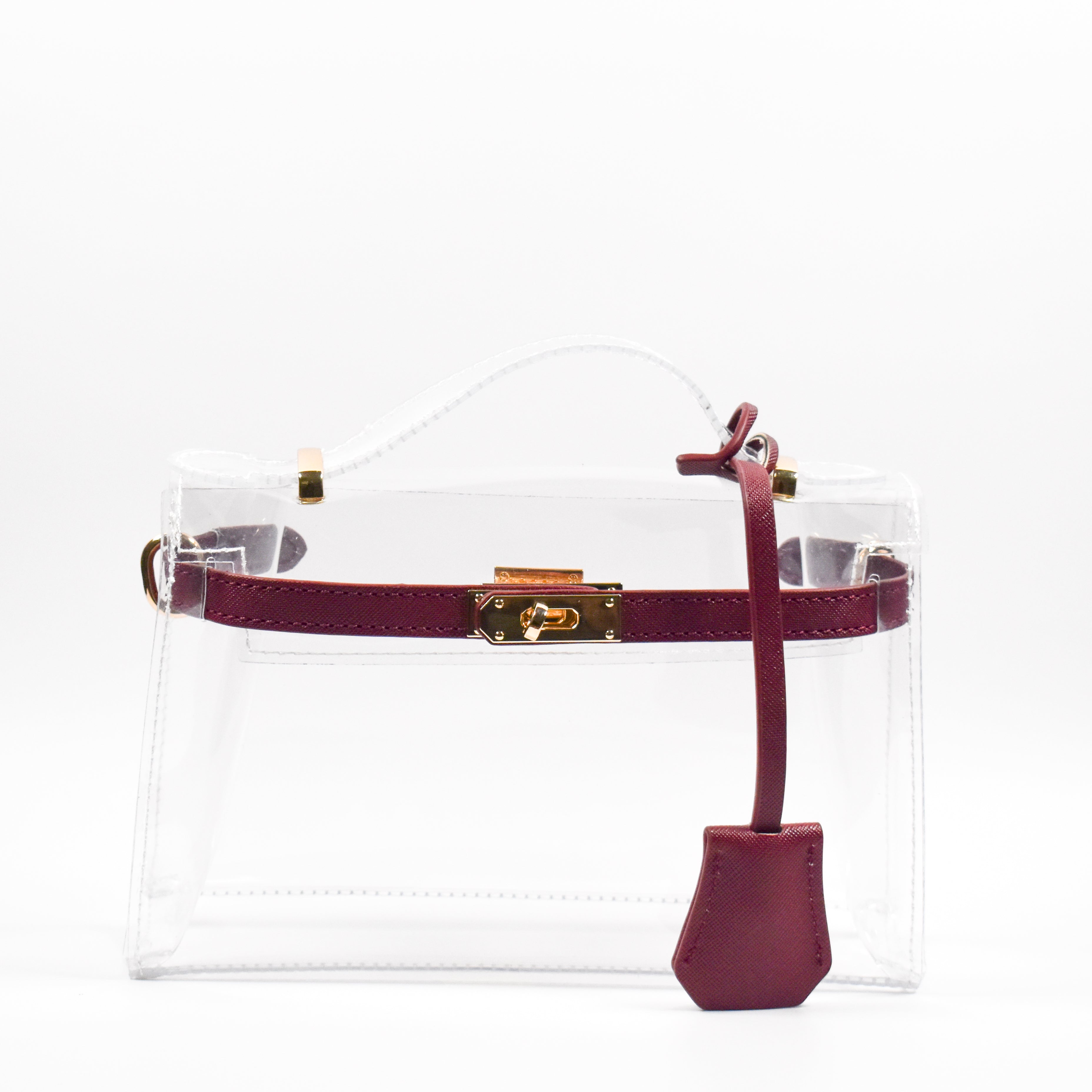 The Mini Andrea Clear Top Handle Bag
