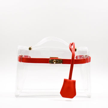 The Mini Andrea Clear Top Handle Bag