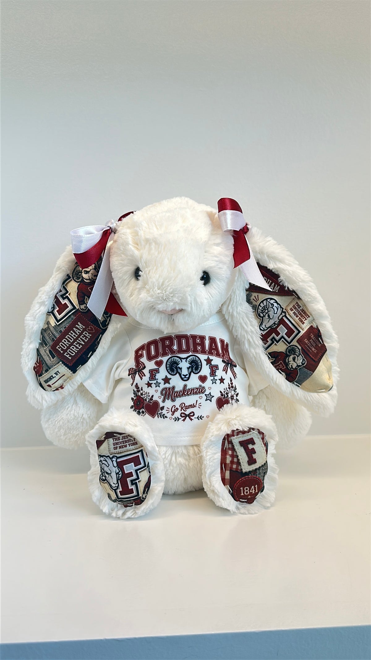 Fordham University Fully Custom College Jellycat Bunny