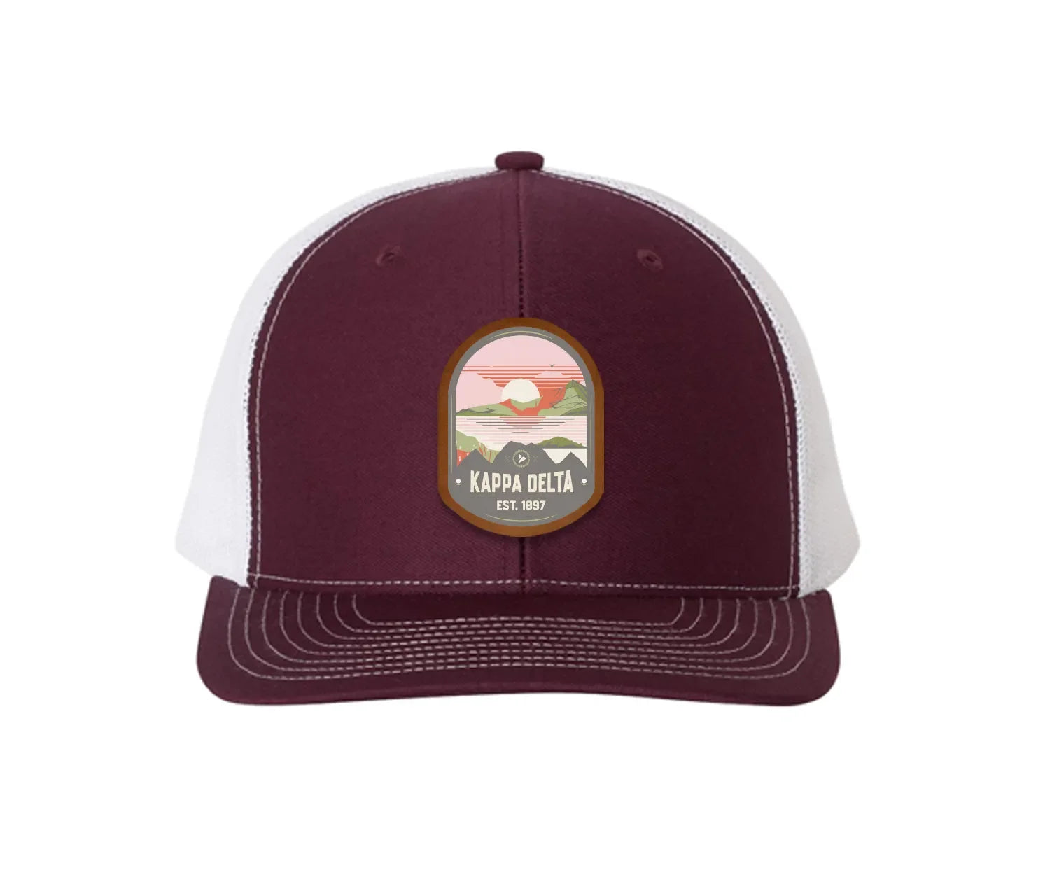 Kappa Delta Richardson 112 UV Print Leatherette Patch Trucker Hat - Ventura