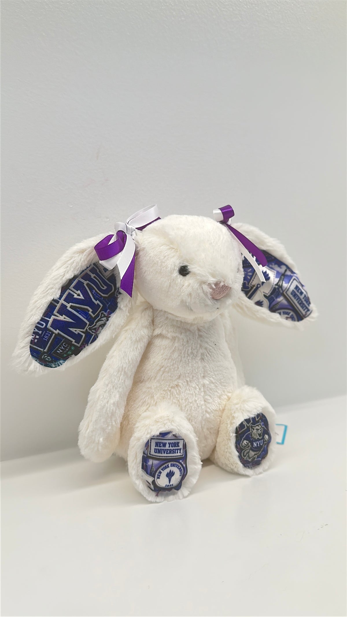 New York University (NYU) Fully Custom College Jellycat Bunny