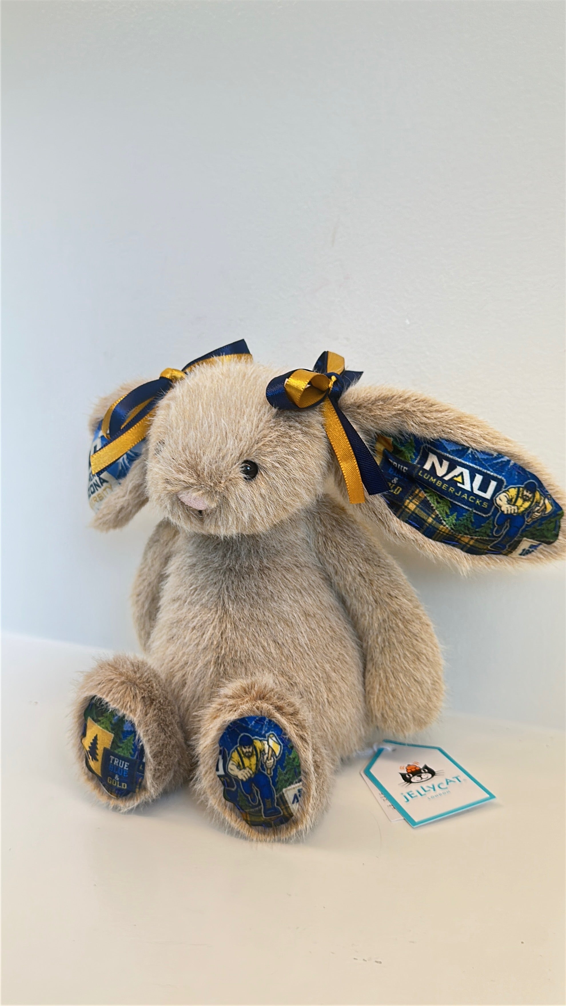 Northern Arizona University (NAU) Custom College Jellycat Bunny