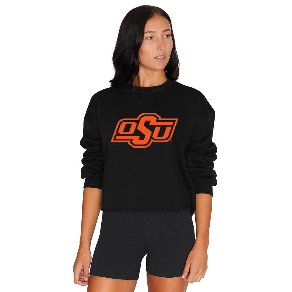 Oklahoma State Black Crewneck