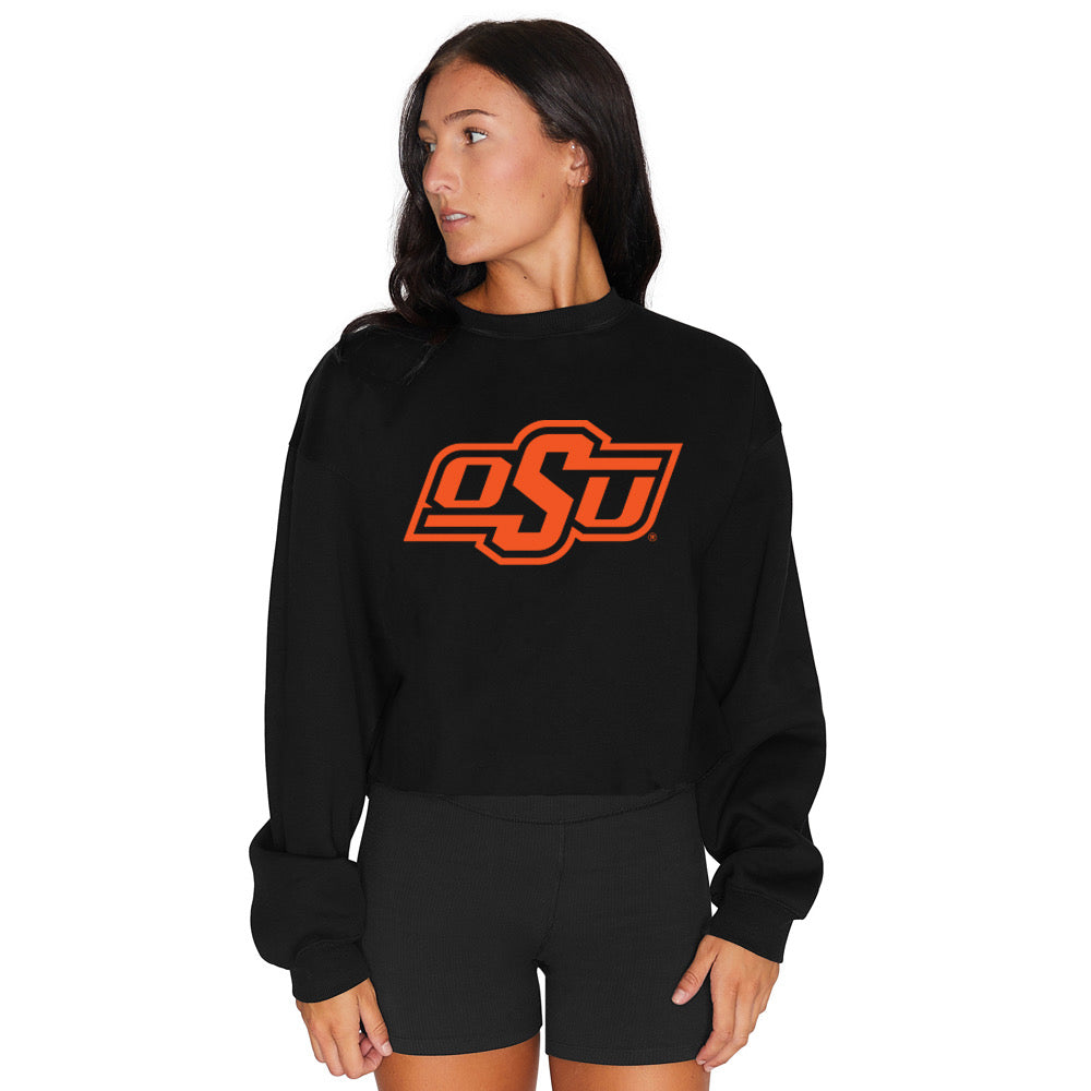 Oklahoma State Black Crewneck