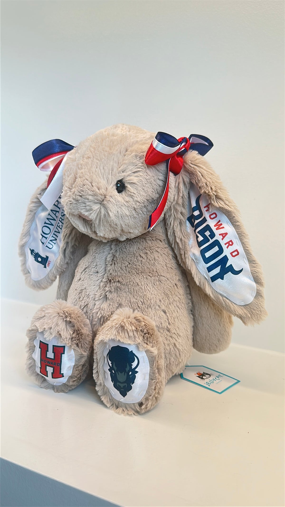 Howard University Fully Custom Jellycat Bunny