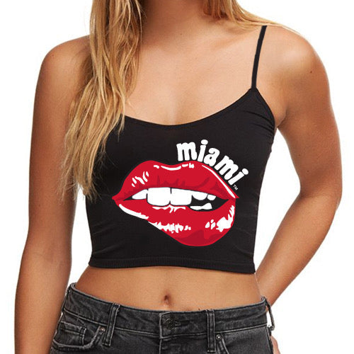 Miami University Lips Spaghetti Tank