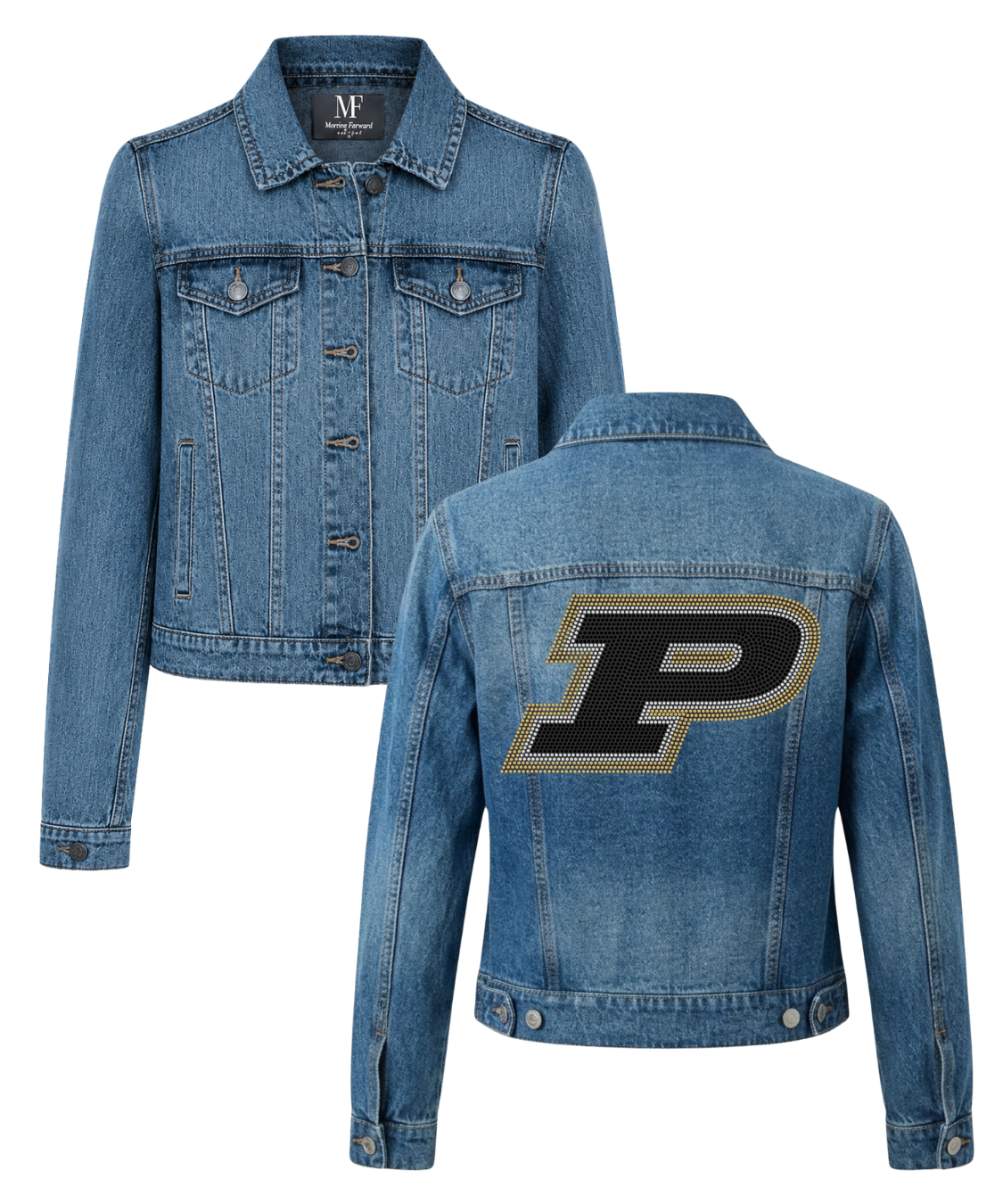 Purdue University P Blue Denim Jacket