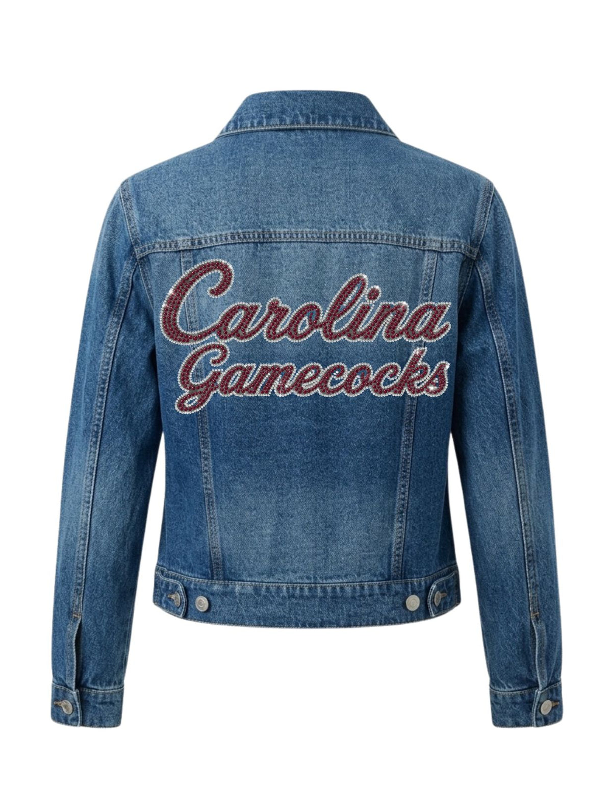 University of South Carolina Carolina Gamecocks Script Blue Denim Jacket
