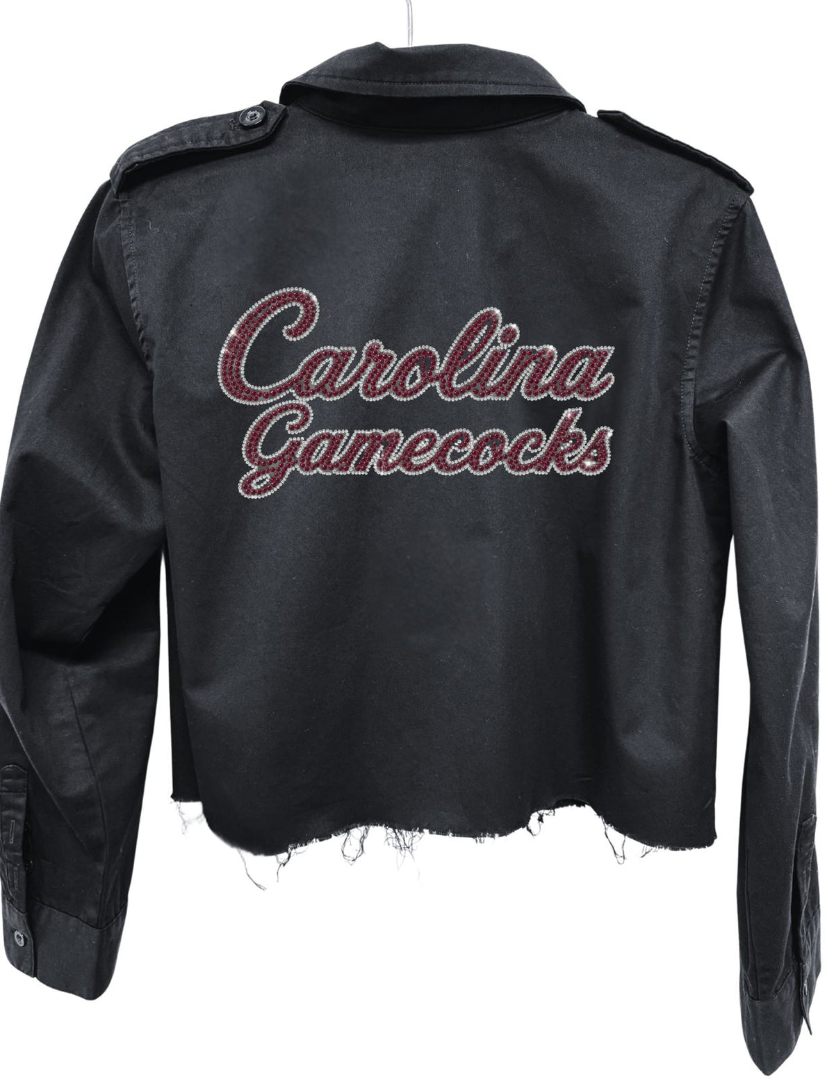 University of South Carolina Carolina Gamecocks Script Black Shacket