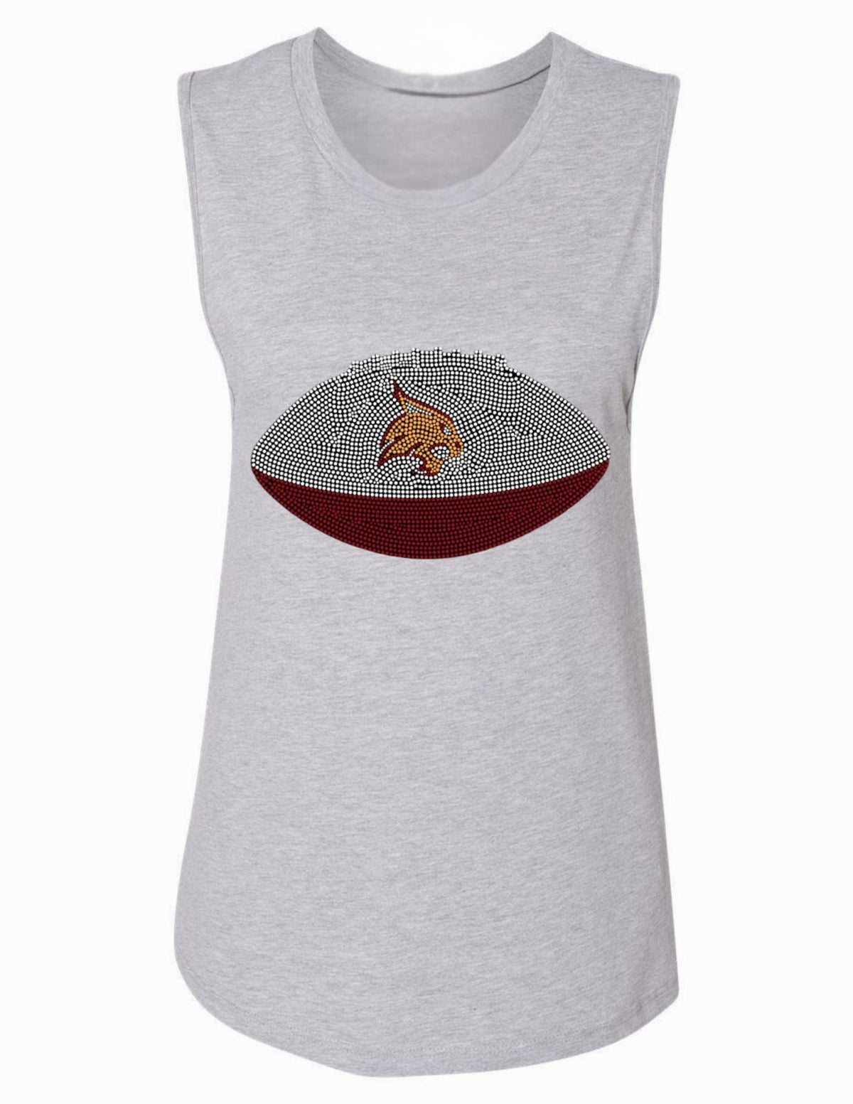 Texas State Football Gray Tank Top