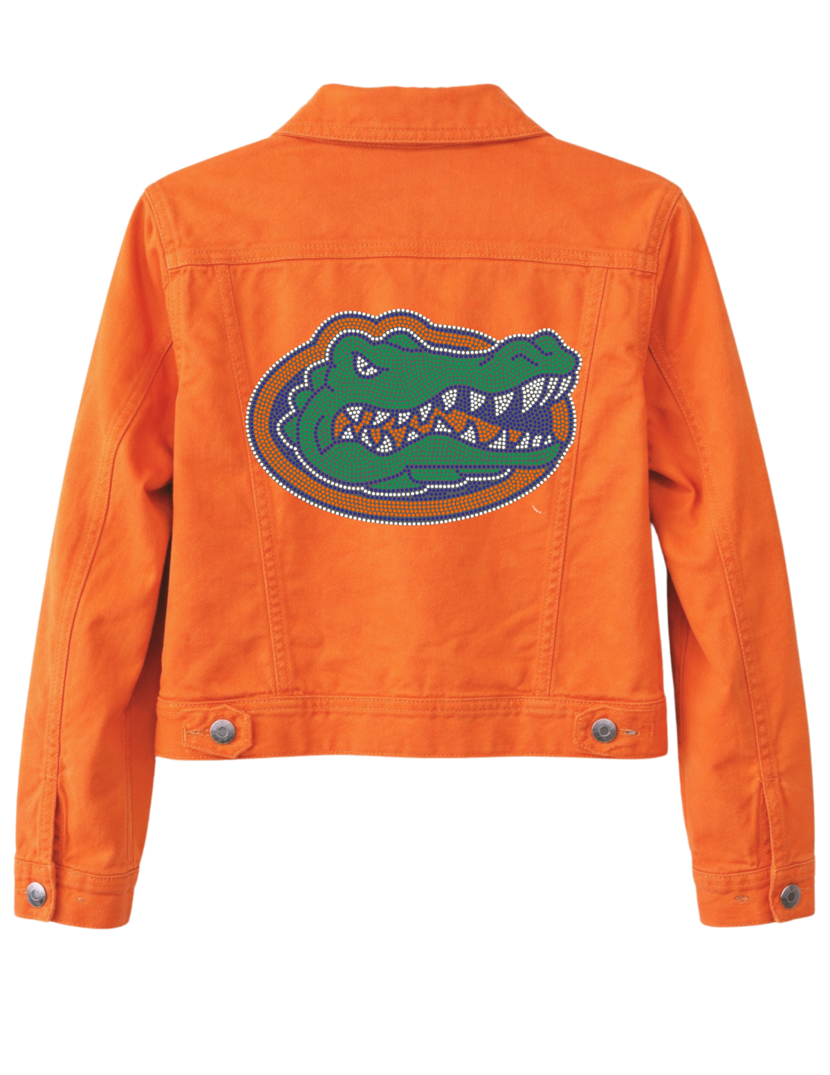 University of Florida Gator Head Orange Denim Jacket