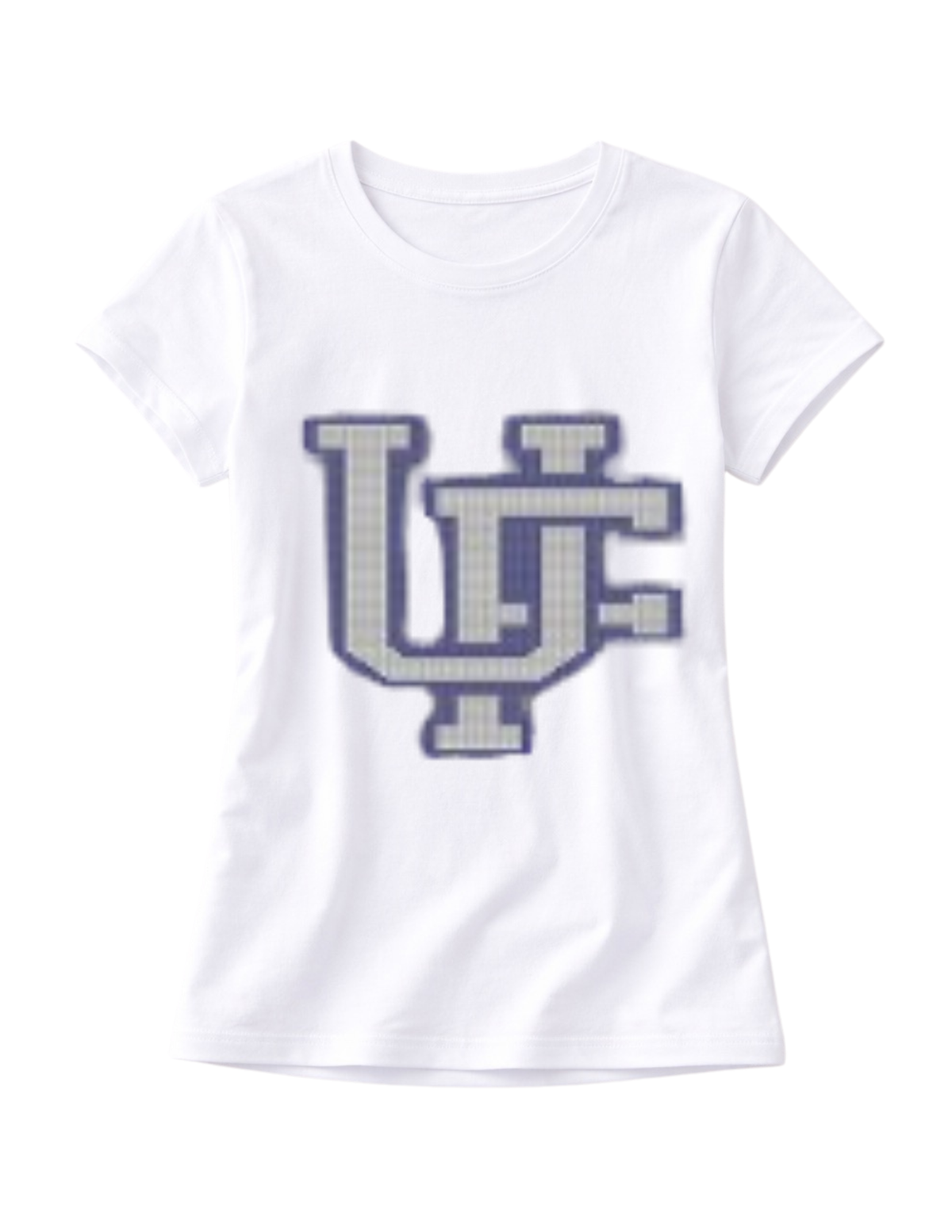 University of Florida Interlocking UF White Crewneck Short Sleeve T-Shirt