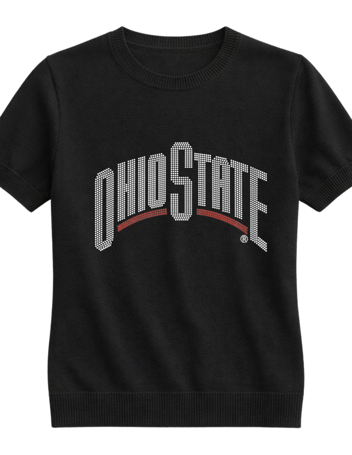 Ohio State Buckeye State Black Short Sleeve Sweater