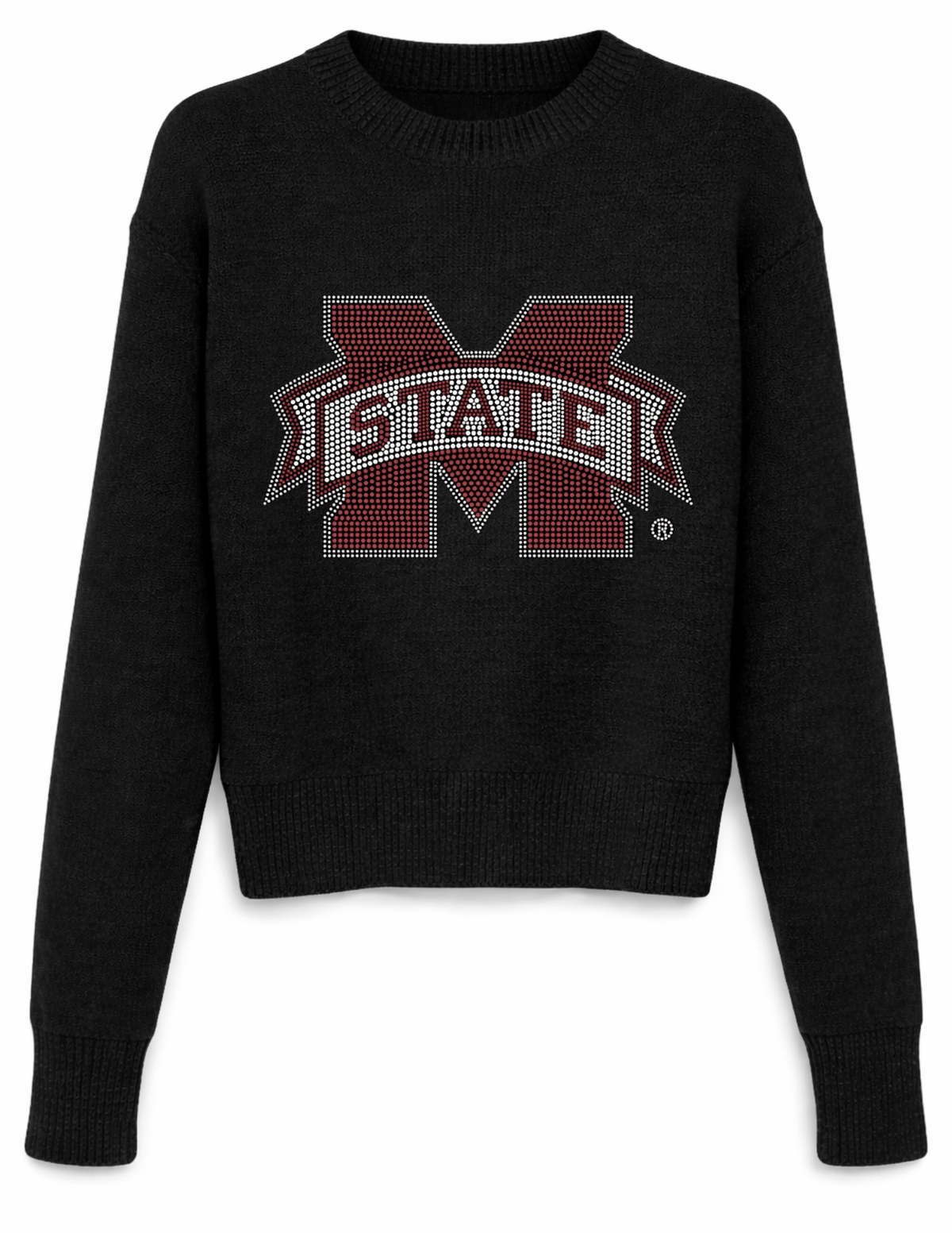 Mississippi State M State Black Crewneck Sweater
