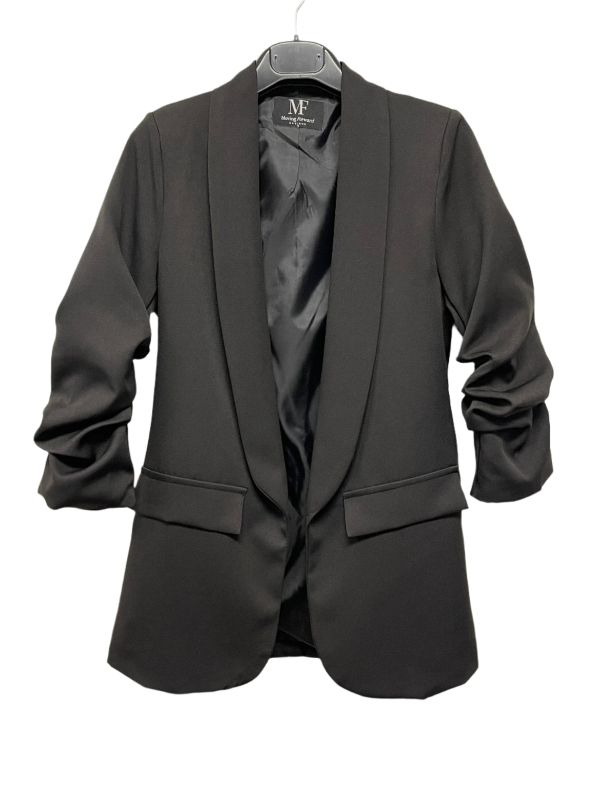 Army West Point Black Knights Shield Black Ruched Sleeve Blazer
