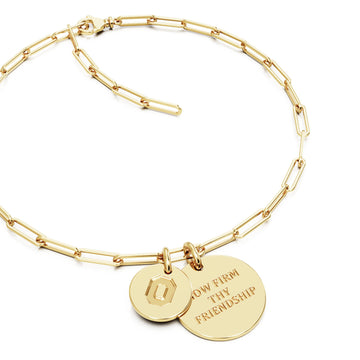 Ohio State Coin Charm Bracelet - 18K Gold Dipped