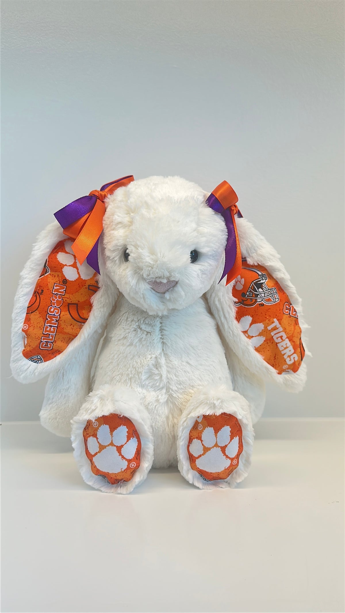 Clemson University Custom College Jellycat Bashful Bunny
