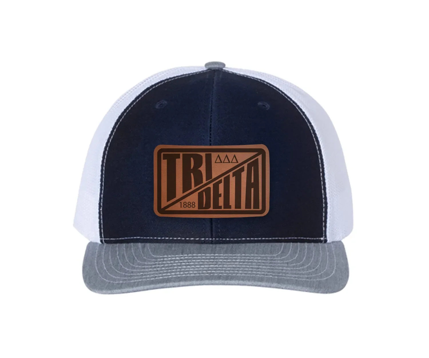 Tri Delta Richardson 112 Leatherette Patch Trucker Hat - Divide
