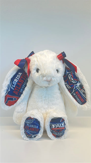 Florida Atlantic University (FAU) Custom College Jellycat Bashful Bunny