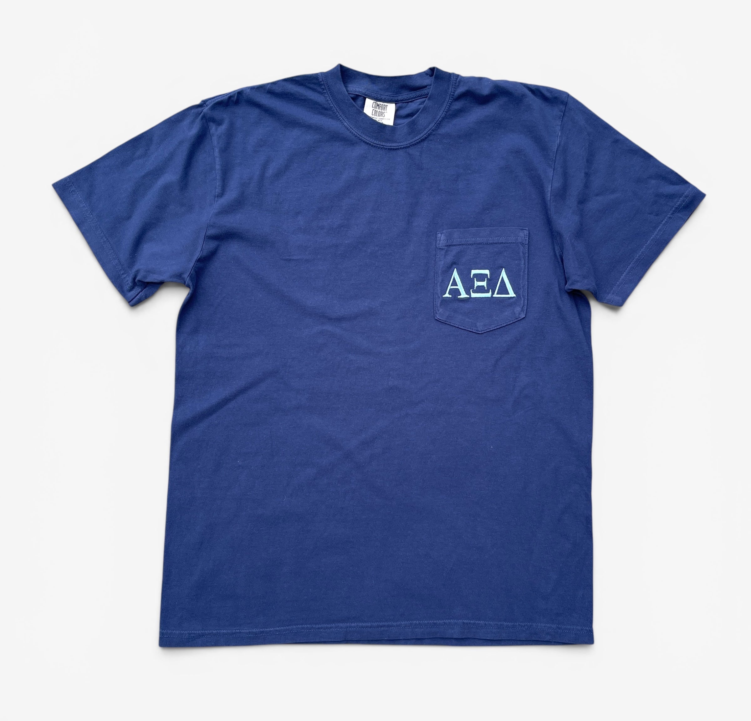 Alpha Xi Delta Navy Pocket Tee