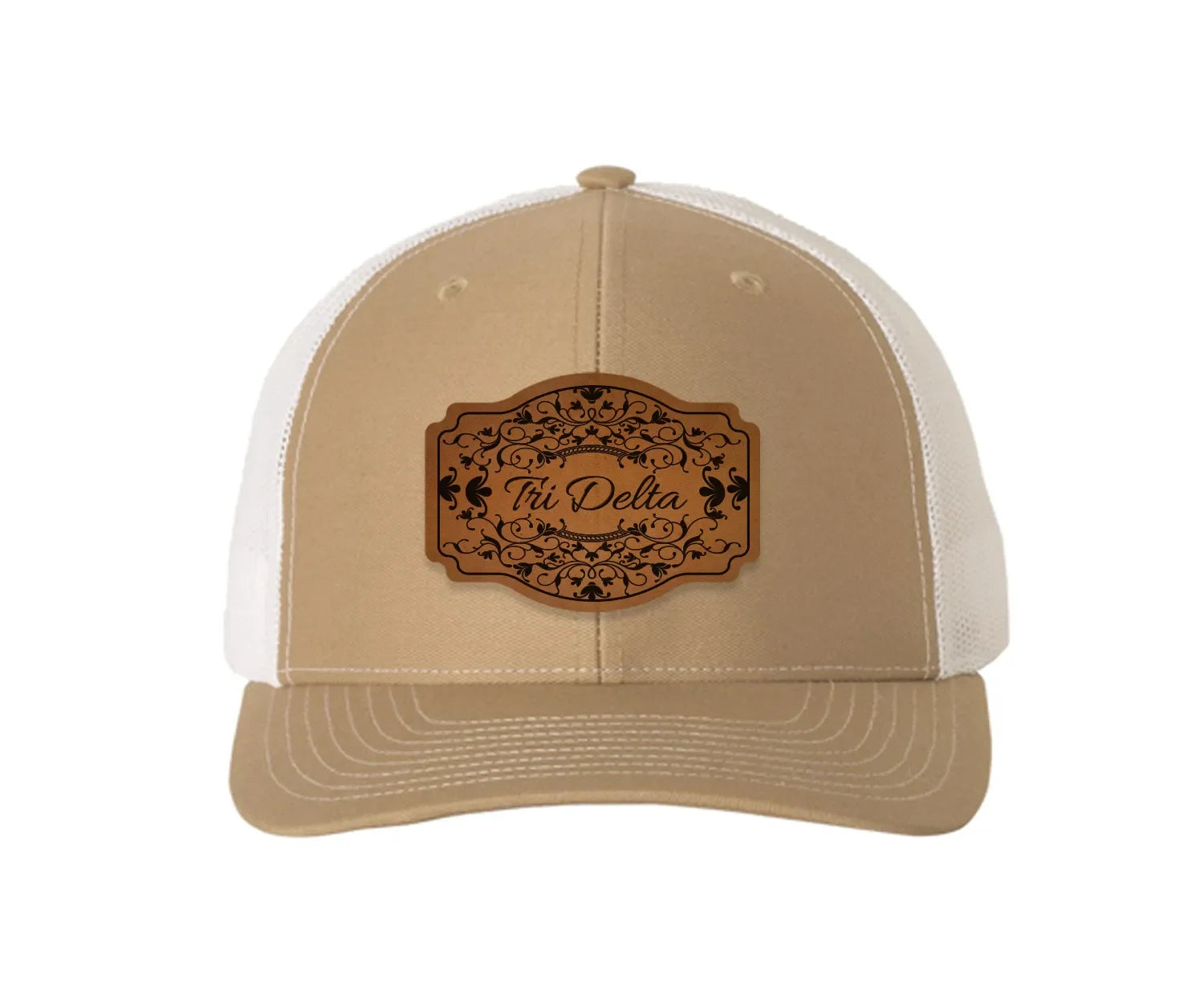 Tri Delta Richardson 112 Leatherette Patch Trucker Hat - Scroll
