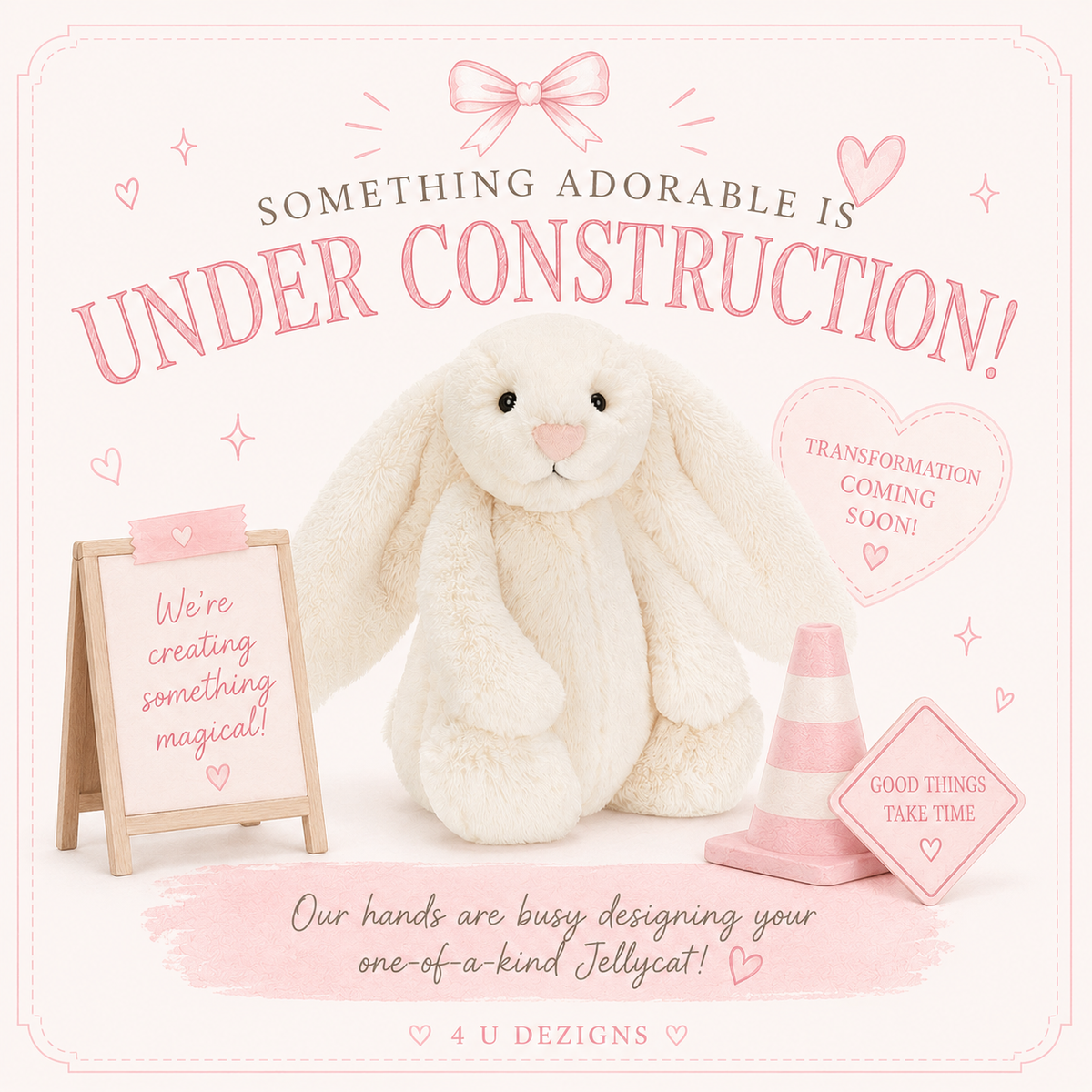 Chi Omega Fully Custom Sorority Jellycat Bunny