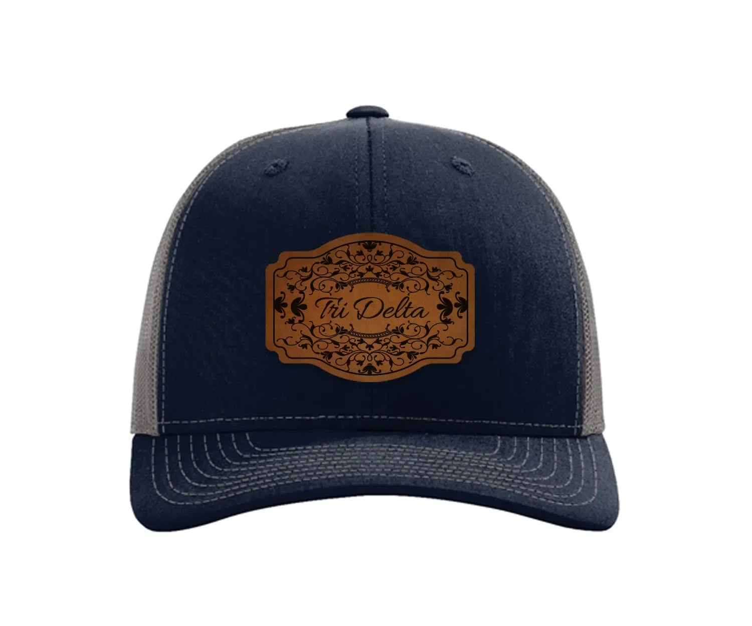 Tri Delta Richardson 112 Leatherette Patch Trucker Hat - Scroll