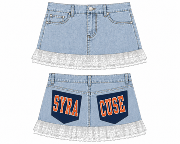 Syracuse Pocket Mini Denim Skirt (2 pocket)