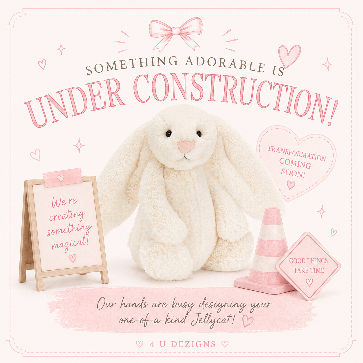 Robert Morris University (RMU) Fully Custom Jellycat Bunny
