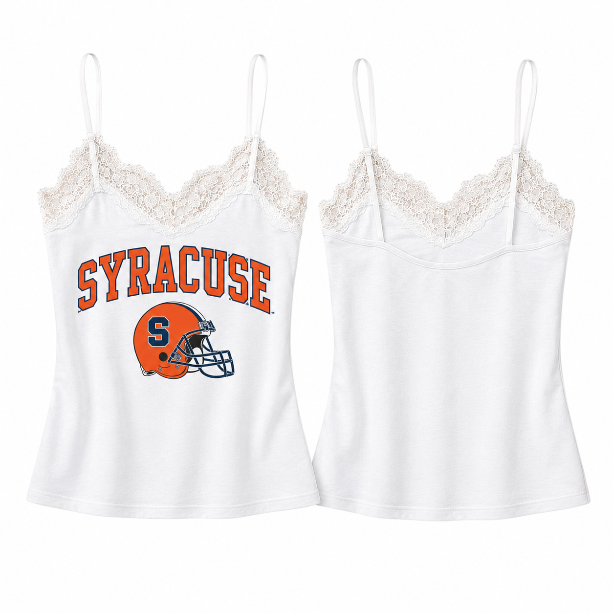 Syracuse White Lace Cami