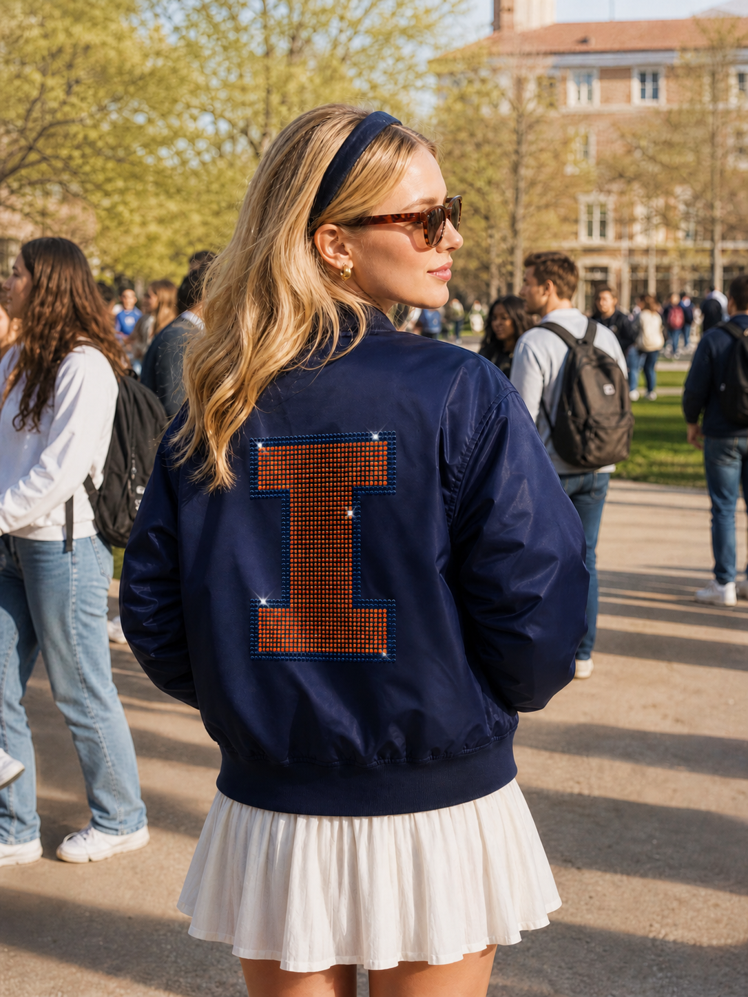 University of Illinois Orange Block I Navy Bomber