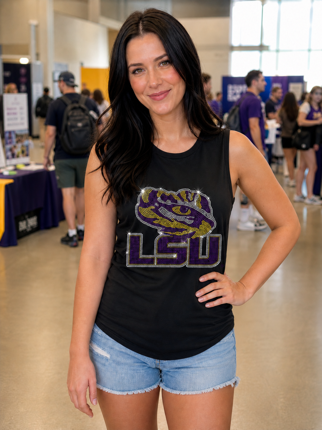 Louisiana State University Tiger Eye Black Tank Top