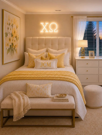 Chi Omega Greek Letters LED Neon Sign w/ Dimmer