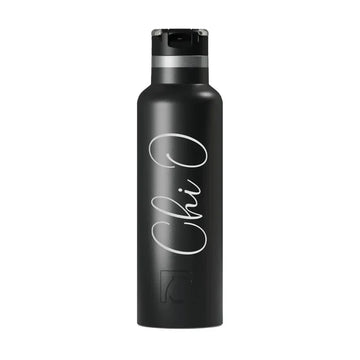Chi Omega RTIC 20 oz Ceramic Lined Water Bottle Tumbler - Script