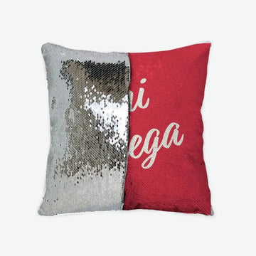 Chi Omega Sequin Pillow Cover